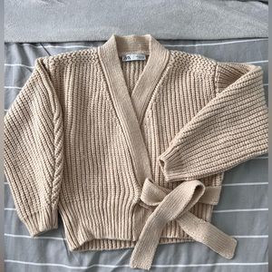 COPY - COPY - Zara wrap sweater - Size SMALL